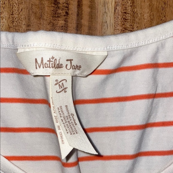 Matilda Jane women’s dress medium roll with it tank fit flare floral blue coral - Picture 4 of 8